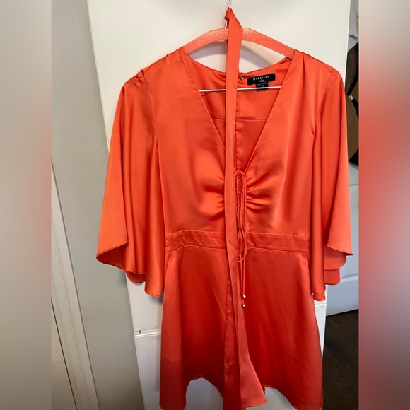 Satin romper with pockets - Picture 2 of 6